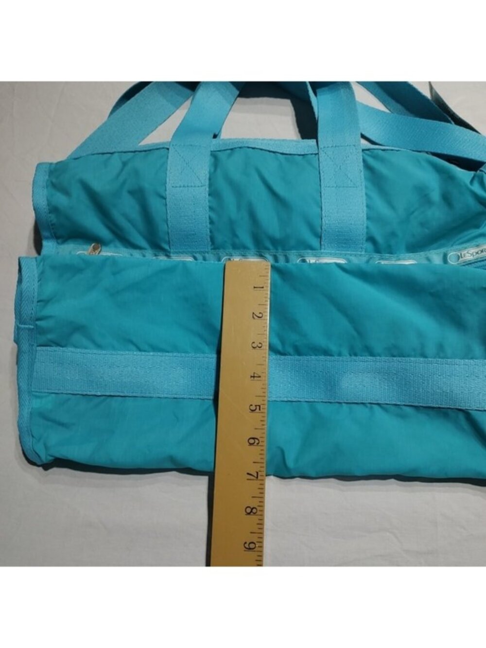 LeSportsac Aqua Medium Weekender Bag Vintage Made in USA - Picture 16 of 16
